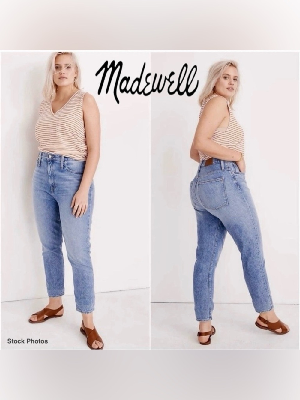 Madewell AG377 The Tall Momjean in Melva Wash (T37 24W)